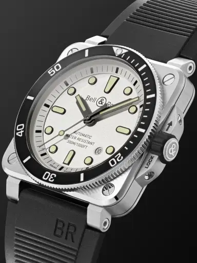 Bell & Ross BR 03-92 Diver Automatic Stainless Steel Watch, Ref. BR0392-D-WH-ST/SRB - Men | Thumbnail 3 Bell & Ross BR 03-92 Diver Automatic Stainless Steel Watch, Ref. BR0392-D-WH-ST/SRB - Men | Thumbnail 3