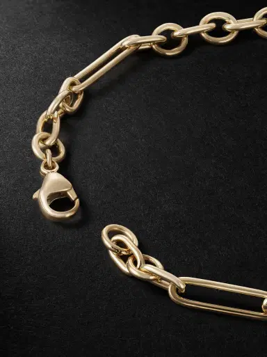Foundrae Four Heart Clover 18-Karat Gold Diamond Bracelet - Men | Thumbnail 3