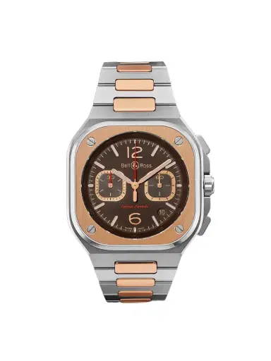Bell & Ross BR 05 Limited Edition Automatic Chronograph Stainless Steel and Rose Gold Watch, Ref. BR05C-LDA/SSG - Men | Thumbnail 1 Bell & Ross BR 05 Limited Edition Automatic Chronograph Stainless Steel and Rose Gold Watch, Ref. BR05C-LDA/SSG - Men | Thumbnail 1