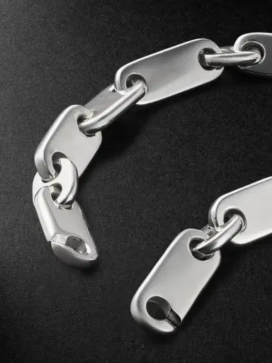 MAOR Monolinka Burnished Sterling Silver Chain Bracelet - Men | Thumbnail 3 MAOR Monolinka Burnished Sterling Silver Chain Bracelet - Men | Thumbnail 3