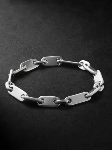 MAOR Monolinka Burnished Sterling Silver Chain Bracelet - Men | Thumbnail 1 MAOR Monolinka Burnished Sterling Silver Chain Bracelet - Men | Thumbnail 1
