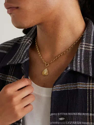 Foundrae Medium Spade 18-Karat Gold Pendant Necklace - Men | Thumbnail 2 Foundrae Medium Spade 18-Karat Gold Pendant Necklace - Men | Thumbnail 2
