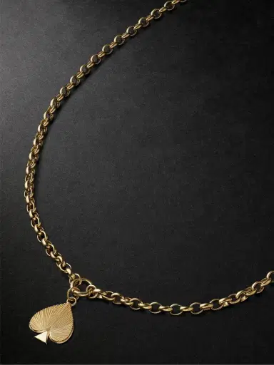 Foundrae Medium Spade 18-Karat Gold Pendant Necklace - Men | Thumbnail 1 Foundrae Medium Spade 18-Karat Gold Pendant Necklace - Men | Thumbnail 1
