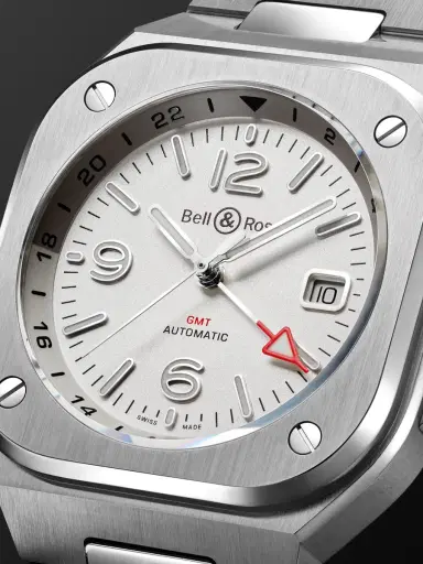 Bell & Ross BR 05 GMT Automatic Stainless Steel Watch, Ref. BR05G-SI-ST/SST - Men | Thumbnail 6 Bell & Ross BR 05 GMT Automatic Stainless Steel Watch, Ref. BR05G-SI-ST/SST - Men | Thumbnail 6