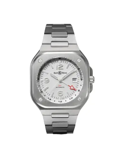 Bell & Ross BR 05 GMT Automatic Stainless Steel Watch, Ref. BR05G-SI-ST/SST - Men | Thumbnail 1 Bell & Ross BR 05 GMT Automatic Stainless Steel Watch, Ref. BR05G-SI-ST/SST - Men | Thumbnail 1