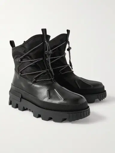 Moncler Mallard Nylon and Leather Boots - Men | Thumbnail 4 Moncler Mallard Nylon and Leather Boots - Men | Thumbnail 4
