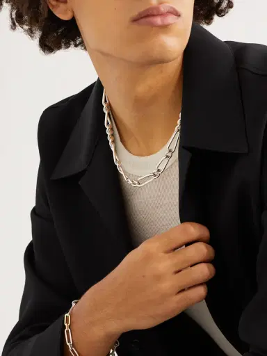 MAOR Unity Link Sterling Silver Necklace - Men | Thumbnail 4 MAOR Unity Link Sterling Silver Necklace - Men | Thumbnail 4
