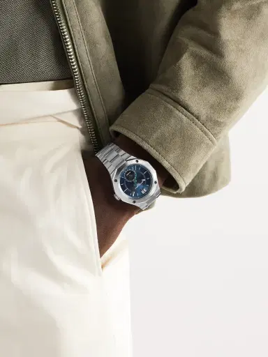 Baume & Mercier Riviera Baumatic Automatic Moon-Phase Stainless Steel Watch, Ref. 10682 - Men | Thumbnail 2 Baume & Mercier Riviera Baumatic Automatic Moon-Phase Stainless Steel Watch, Ref. 10682 - Men | Thumbnail 2
