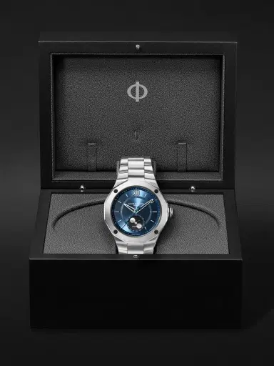Baume & Mercier Riviera Baumatic Automatic Moon-Phase Stainless Steel Watch, Ref. 10682 - Men | Thumbnail 6 Baume & Mercier Riviera Baumatic Automatic Moon-Phase Stainless Steel Watch, Ref. 10682 - Men | Thumbnail 6