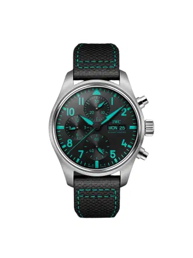 IWC SCHAFFHAUSEN Pilot's Watch Mercedes-AMG Petronas Formula One™ Team Edition Automatic Chronograph Titanium Watch, Ref. IW388108 - Men | Thumbnail 1