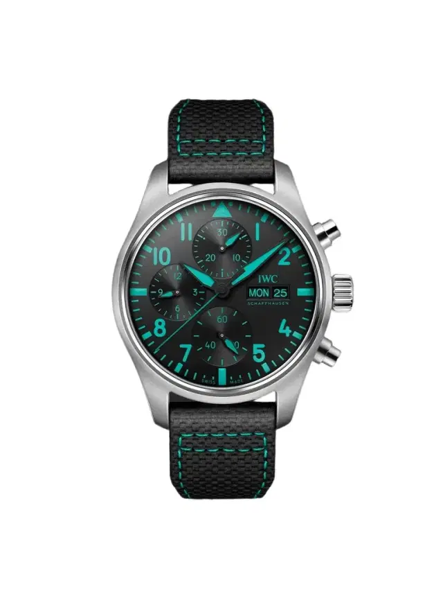 IWC SCHAFFHAUSEN Pilot's Watch Mercedes-AMG Petronas Formula One™ Team Edition Automatic Chronograph Titanium Watch, Ref. IW388108 - Men