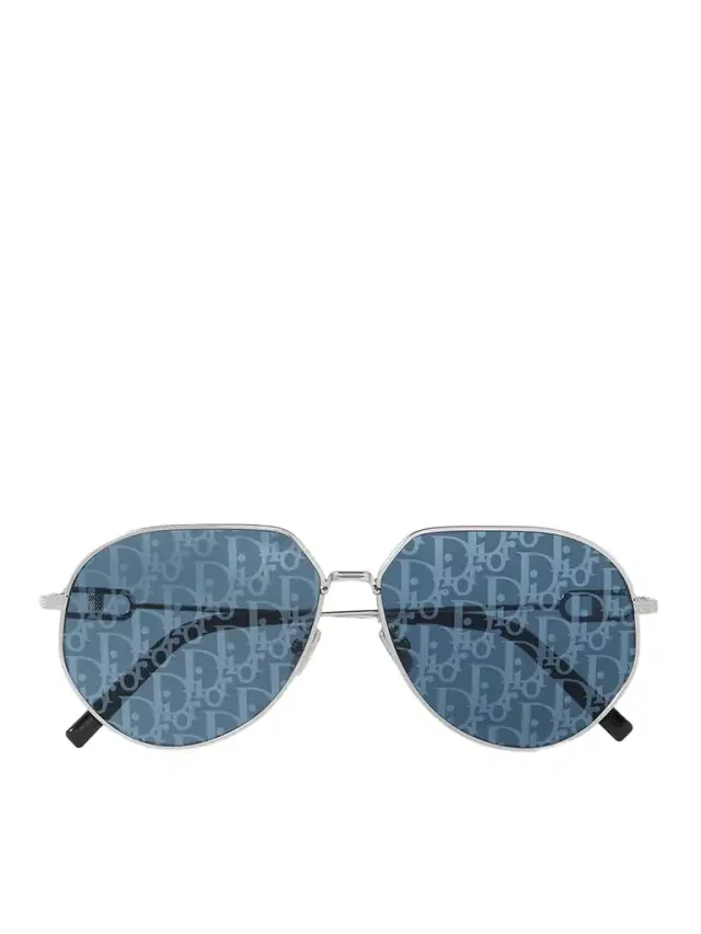 DIOR Eyewear CD Link A1U Aviator-Style Silver-Tone Sunglasses - Men