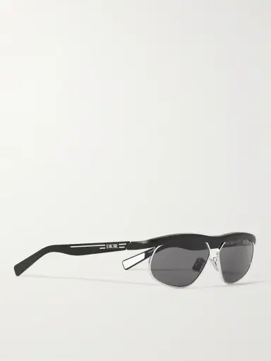DIOR Eyewear DioRider S1U Oval-Frame Acetate and Silver-Tone Sunglasses - Men | Thumbnail 3 DIOR Eyewear DioRider S1U Oval-Frame Acetate and Silver-Tone Sunglasses - Men | Thumbnail 3