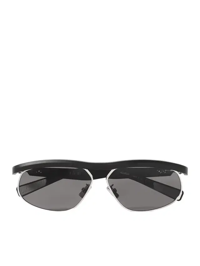 DIOR Eyewear DioRider S1U Oval-Frame Acetate and Silver-Tone Sunglasses - Men