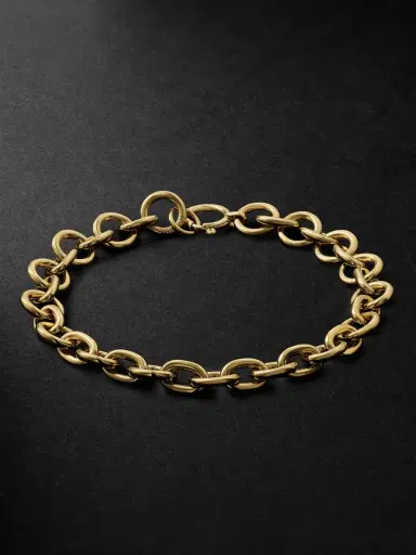 Foundrae Mixed Link 18-Karat Gold Chain Bracelet - Men | Thumbnail 1 Foundrae Mixed Link 18-Karat Gold Chain Bracelet - Men | Thumbnail 1