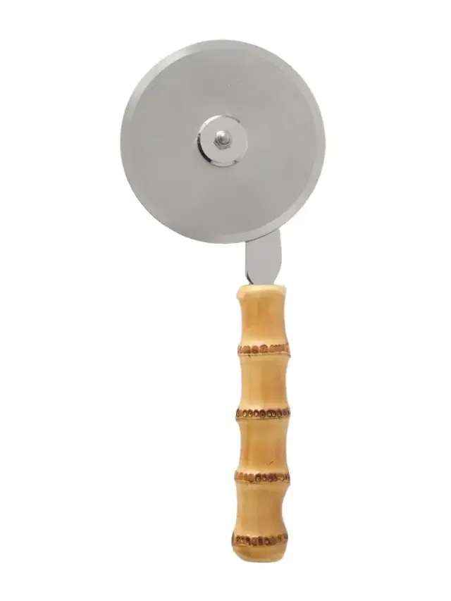 Lorenzi Milano Stainless Steel and Bamboo Pizza Slicer - Men