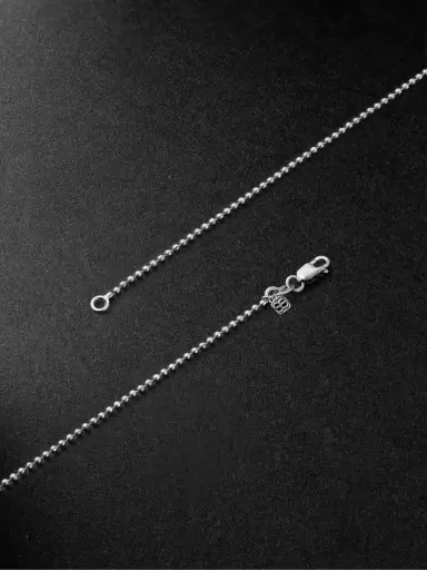 Sydney Evan Large Moon White Gold Sapphire Necklace - Men | Thumbnail 3 Sydney Evan Large Moon White Gold Sapphire Necklace - Men | Thumbnail 3