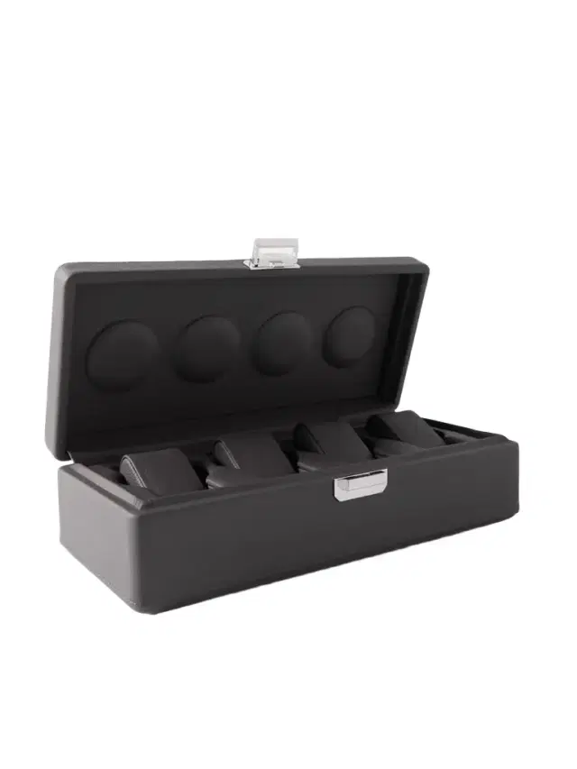 Scatola del Tempo Valigetta 4 Full-Grain Leather Watch Box - Men