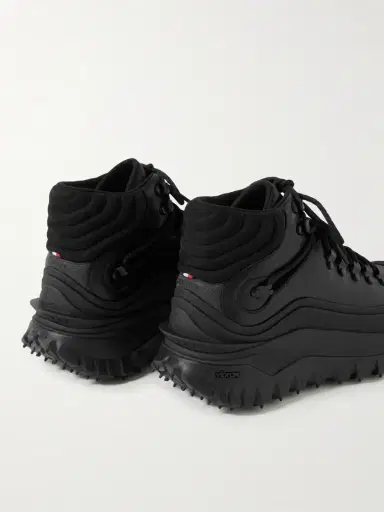 Moncler Trailgrip Rubber-Trimmed Leather and GORE-TEX Boots - Men | Thumbnail 4