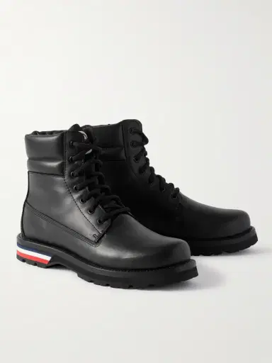 Moncler Vancouver Striped Leather Hiking Boots - Men | Thumbnail 4 Moncler Vancouver Striped Leather Hiking Boots - Men | Thumbnail 4