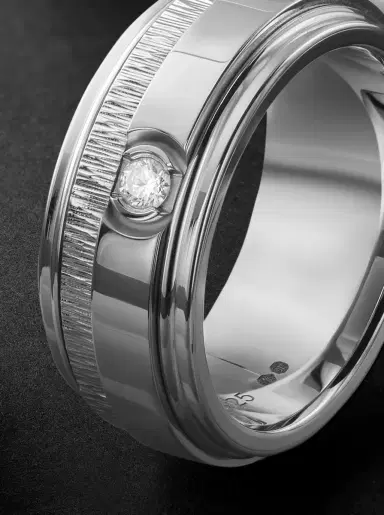 Piaget Possession Large Engraved 18-Karat White Gold Diamond Ring - Men | Thumbnail 4 Piaget Possession Large Engraved 18-Karat White Gold Diamond Ring - Men | Thumbnail 4
