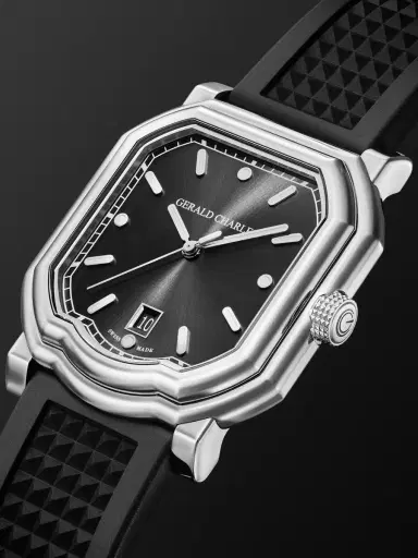Gerald Charles Maestro 2.0 Ultra-Thin Automatic 39mm Stainless Steel and Rubber Watch, Ref. No. GC2.0-A-00 - Men | Thumbnail 4 Gerald Charles Maestro 2.0 Ultra-Thin Automatic 39mm Stainless Steel and Rubber Watch, Ref. No. GC2.0-A-00 - Men | Thumbnail 4