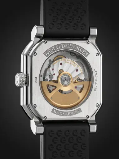 Gerald Charles Maestro 2.0 Ultra-Thin Automatic 39mm Stainless Steel and Rubber Watch, Ref. No. GC2.0-A-00 - Men | Thumbnail 5 Gerald Charles Maestro 2.0 Ultra-Thin Automatic 39mm Stainless Steel and Rubber Watch, Ref. No. GC2.0-A-00 - Men | Thumbnail 5