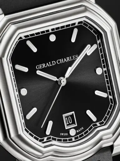 Gerald Charles Maestro 2.0 Ultra-Thin Automatic 39mm Stainless Steel and Rubber Watch, Ref. No. GC2.0-A-00 - Men | Thumbnail 6 Gerald Charles Maestro 2.0 Ultra-Thin Automatic 39mm Stainless Steel and Rubber Watch, Ref. No. GC2.0-A-00 - Men | Thumbnail 6