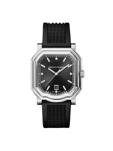 Gerald Charles Maestro 2.0 Ultra-Thin Automatic 39mm Stainless Steel and Rubber Watch, Ref. No. GC2.0-A-00 - Men | Thumbnail 1 Gerald Charles Maestro 2.0 Ultra-Thin Automatic 39mm Stainless Steel and Rubber Watch, Ref. No. GC2.0-A-00 - Men | Thumbnail 1