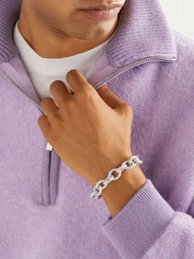 Carolina Bucci 1885 Links White Gold Bracelet - Men | Thumbnail 2 Carolina Bucci 1885 Links White Gold Bracelet - Men | Thumbnail 2