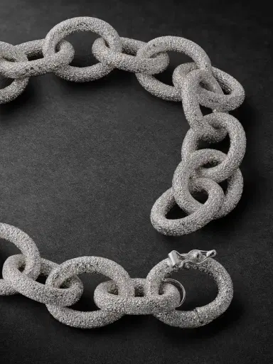 Carolina Bucci 1885 Links White Gold Bracelet - Men | Thumbnail 3 Carolina Bucci 1885 Links White Gold Bracelet - Men | Thumbnail 3