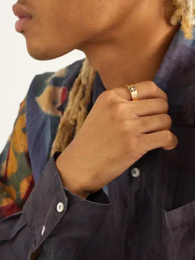 Suzanne Kalan 18-Karat Gold Diamond Ring - Men | Thumbnail 2 Suzanne Kalan 18-Karat Gold Diamond Ring - Men | Thumbnail 2