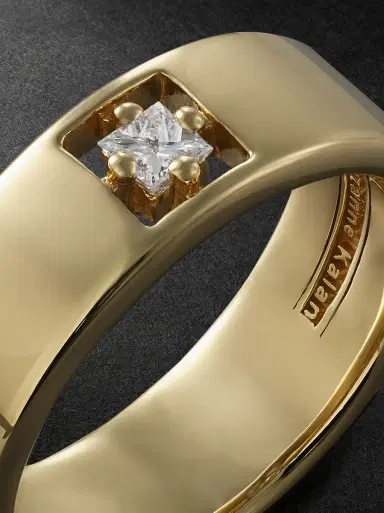 Suzanne Kalan 18-Karat Gold Diamond Ring - Men | Thumbnail 4 Suzanne Kalan 18-Karat Gold Diamond Ring - Men | Thumbnail 4