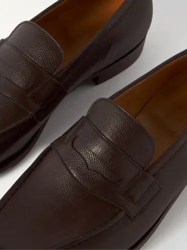 J.M. Weston 180 Full-Grain Leather Penny Loafers - Men | Thumbnail 5
