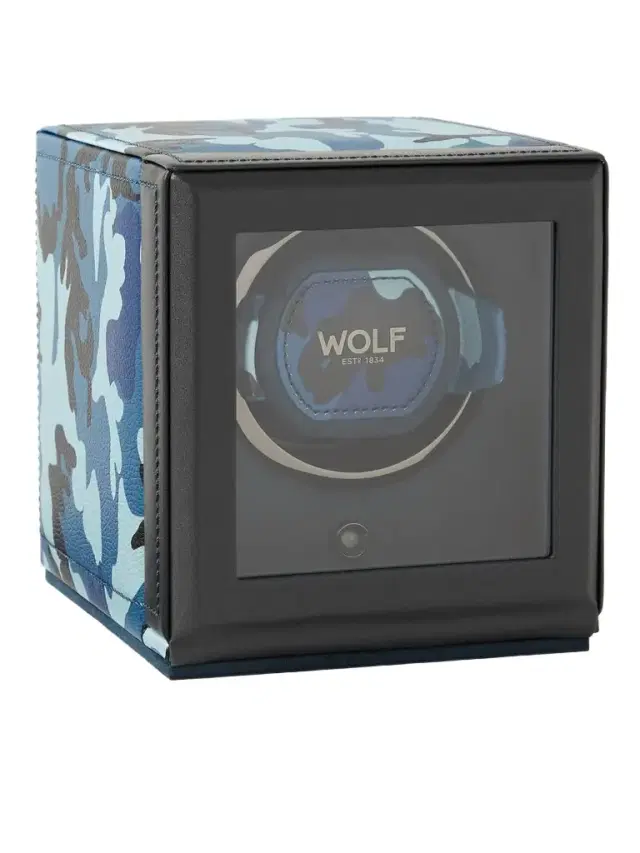 Elements Cub Camouflage-Print Full-Grain Vegan Leather Single Watch Winder - Men