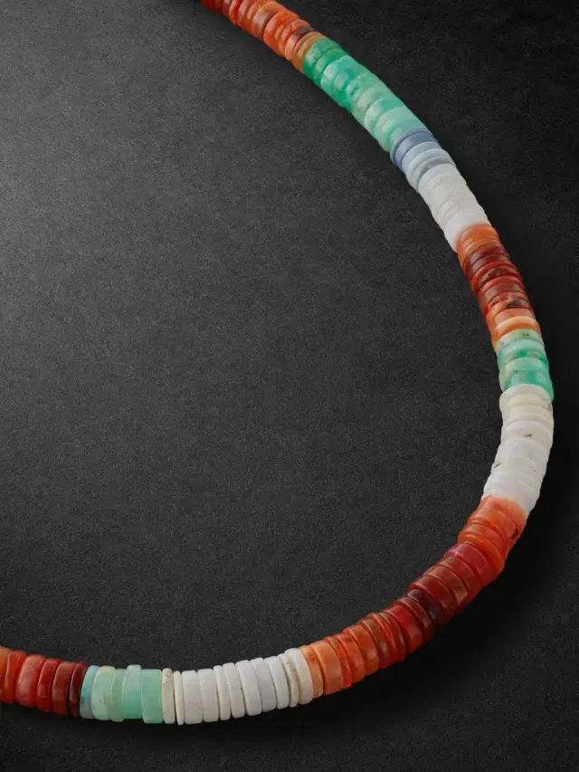 Jacquie Aiche Gold Opal Beaded Necklace - Men