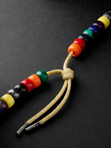 Carolina Bucci Formentera Forte Beads Gold Multi-Stone Necklace - Men | Thumbnail 3 Carolina Bucci Formentera Forte Beads Gold Multi-Stone Necklace - Men | Thumbnail 3