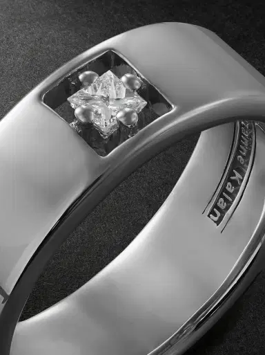 Suzanne Kalan 18-Karat White Gold Diamond Ring - Men | Thumbnail 4