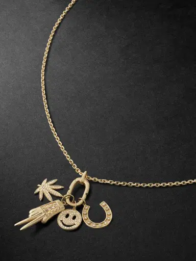 Sydney Evan Gold Diamond Pendant Necklace - Men | Thumbnail 1 Sydney Evan Gold Diamond Pendant Necklace - Men | Thumbnail 1