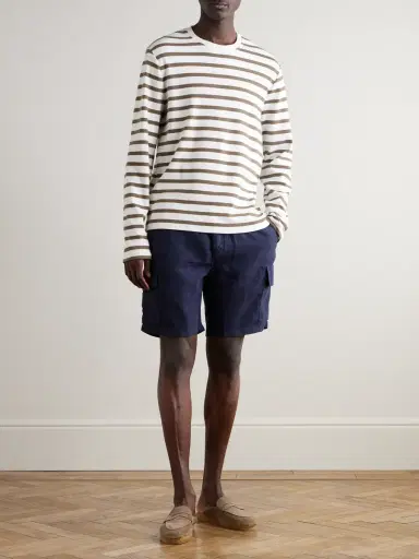 Vilebrequin Straight-Leg Linen Drawstring Cargo Shorts - Men | Thumbnail 2 Vilebrequin Straight-Leg Linen Drawstring Cargo Shorts - Men | Thumbnail 2