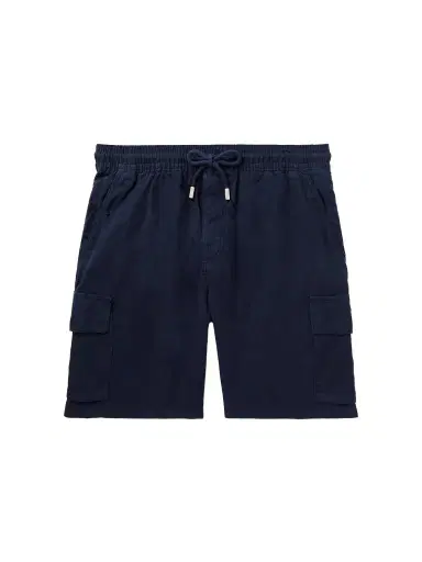 Vilebrequin Straight-Leg Linen Drawstring Cargo Shorts - Men | Thumbnail 1 Vilebrequin Straight-Leg Linen Drawstring Cargo Shorts - Men | Thumbnail 1