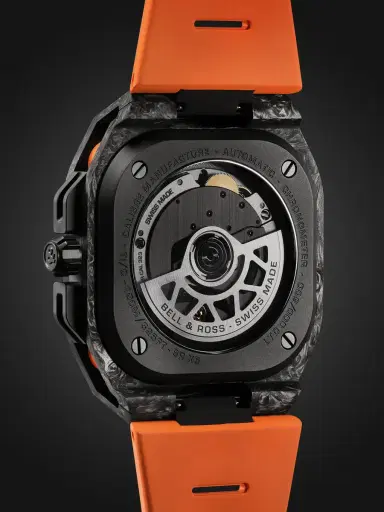 Bell & Ross BR-X5 Carbon Orange Limited Edition Automatic Chronometer DLC-Coated Titanium Watch, Ref. BRX5R-BO-TC/SRB - Men | Thumbnail 5 Bell & Ross BR-X5 Carbon Orange Limited Edition Automatic Chronometer DLC-Coated Titanium Watch, Ref. BRX5R-BO-TC/SRB - Men | Thumbnail 5