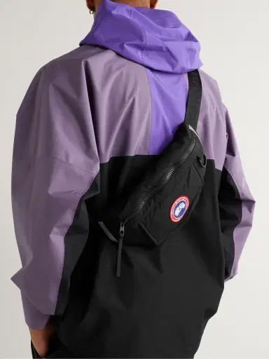 Canada Goose Logo-Appliquéd Webbing-Trimmed Shell Belt Bag - Men | Thumbnail 2 Canada Goose Logo-Appliquéd Webbing-Trimmed Shell Belt Bag - Men | Thumbnail 2