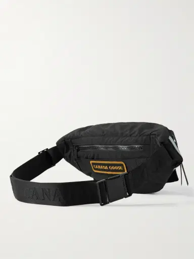 Canada Goose Logo-Appliquéd Webbing-Trimmed Shell Belt Bag - Men | Thumbnail 3 Canada Goose Logo-Appliquéd Webbing-Trimmed Shell Belt Bag - Men | Thumbnail 3