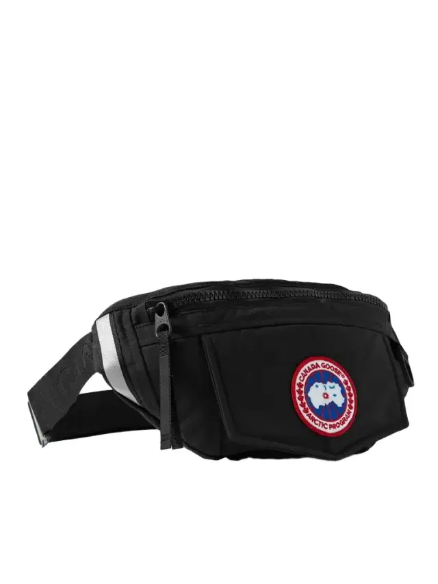 Canada Goose Logo-Appliquéd Webbing-Trimmed Shell Belt Bag - Men