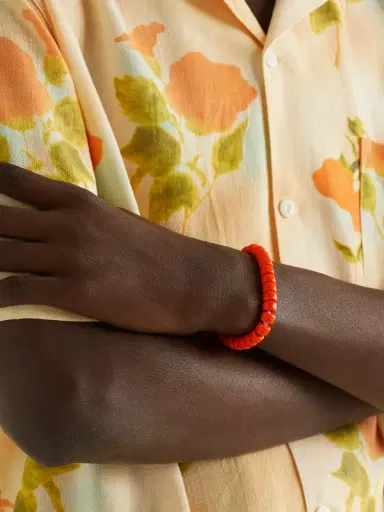 Carolina Bucci Forte Beads Gold Cornelian Bracelet - Men | Thumbnail 2 Carolina Bucci Forte Beads Gold Cornelian Bracelet - Men | Thumbnail 2