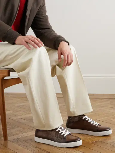 Berluti Scritto Venezia Leather Sneakers - Men | Thumbnail 2 Berluti Scritto Venezia Leather Sneakers - Men | Thumbnail 2