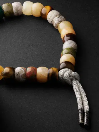 Carolina Bucci Hamptons Forte Beads Blackened Gold Multi-Stone Bracelet - Men | Thumbnail 3 Carolina Bucci Hamptons Forte Beads Blackened Gold Multi-Stone Bracelet - Men | Thumbnail 3