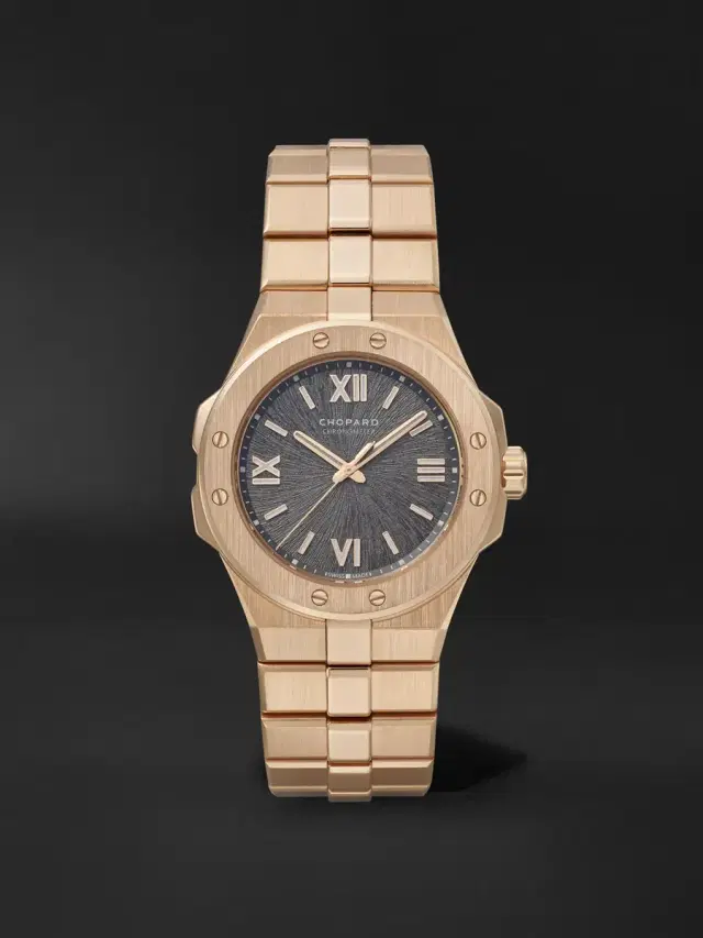 Chopard Alpine Eagle Automatic Brushed 18-Karat Rose Gold Watch, Ref. 295370-5001 - Men - Rose gold