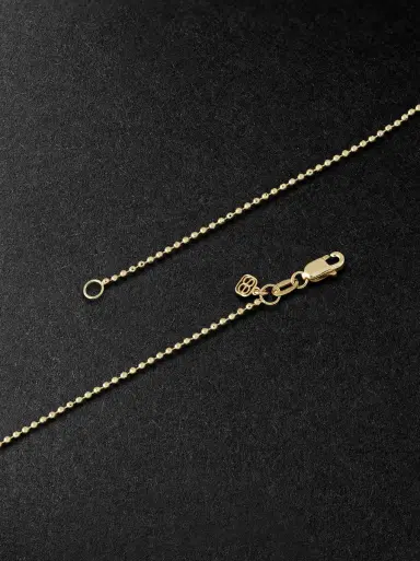 Sydney Evan Man Peace Gold Diamond Pendant Necklace - Men | Thumbnail 3 Sydney Evan Man Peace Gold Diamond Pendant Necklace - Men | Thumbnail 3
